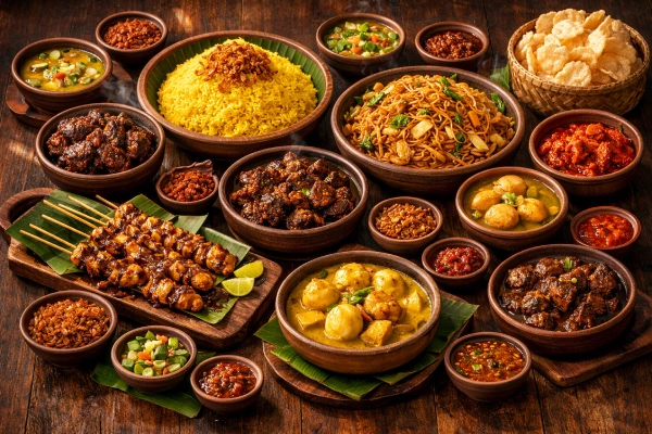 Complete Indische Rijsttafel